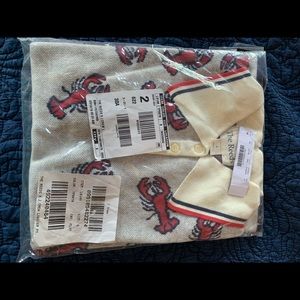 Brand New JCrew Short Sleeve Lobster Sweater. Sz S